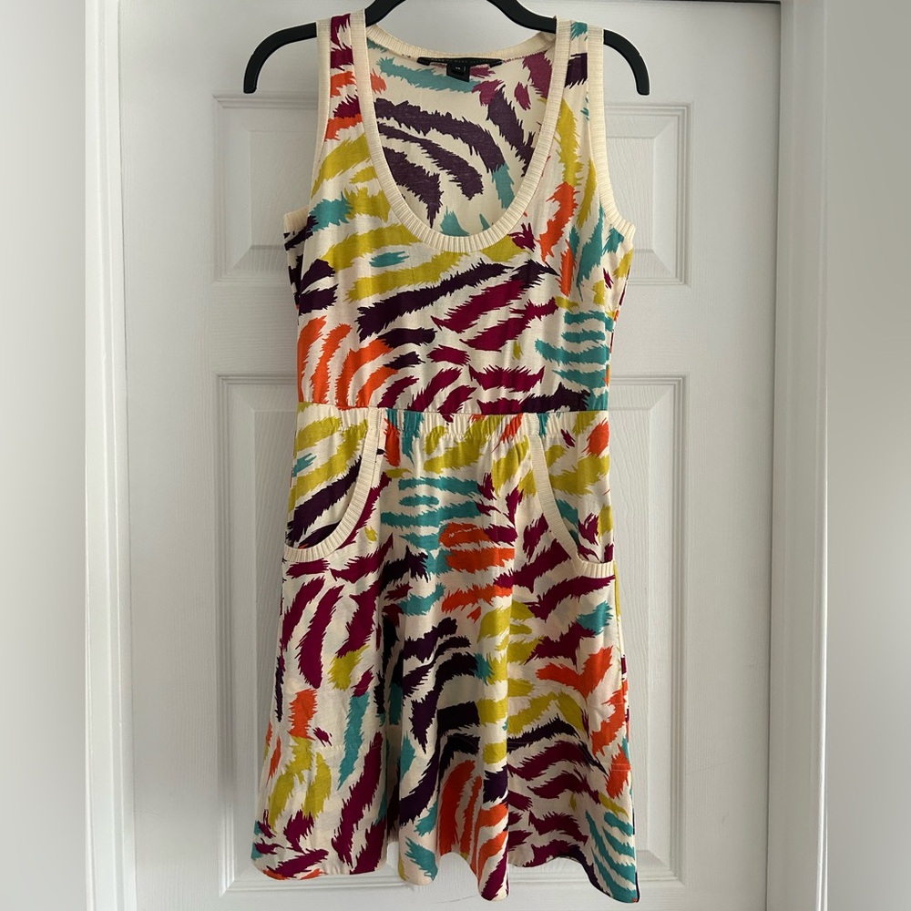 Women’s MARC BY MARC JACOBS Multi Wild Side Sleeveless Dress Size XS
